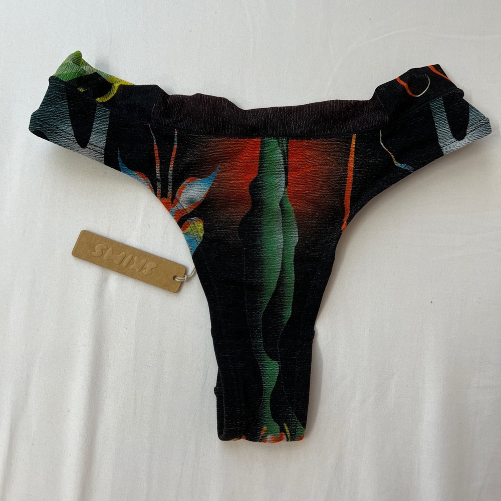 SKIMS Rare OG Summer Mesh Thong Panties Obsidian